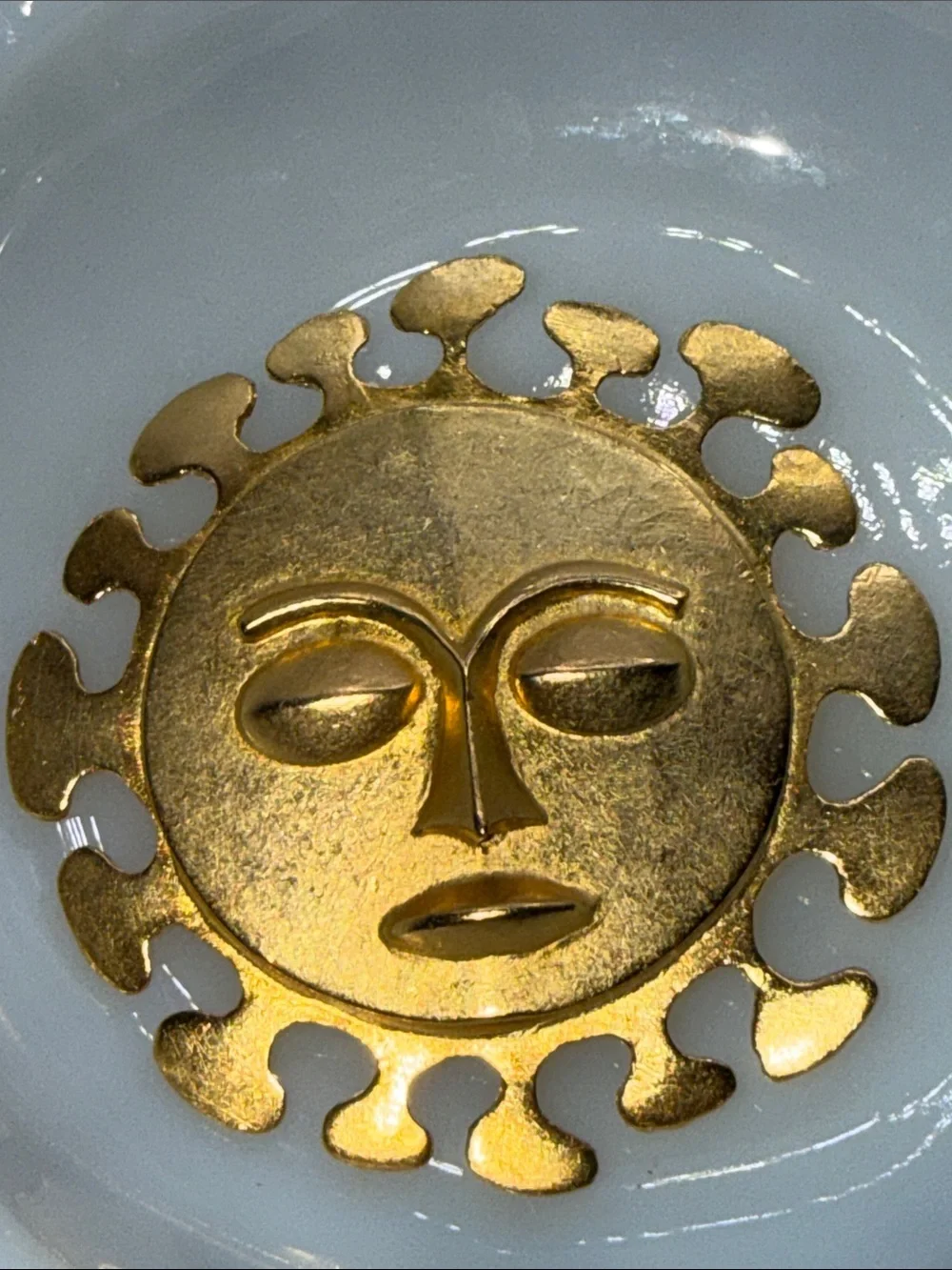 Vintage unsigned Maxine Denker huge celestial sun brooch pin pendant Nordstrom
